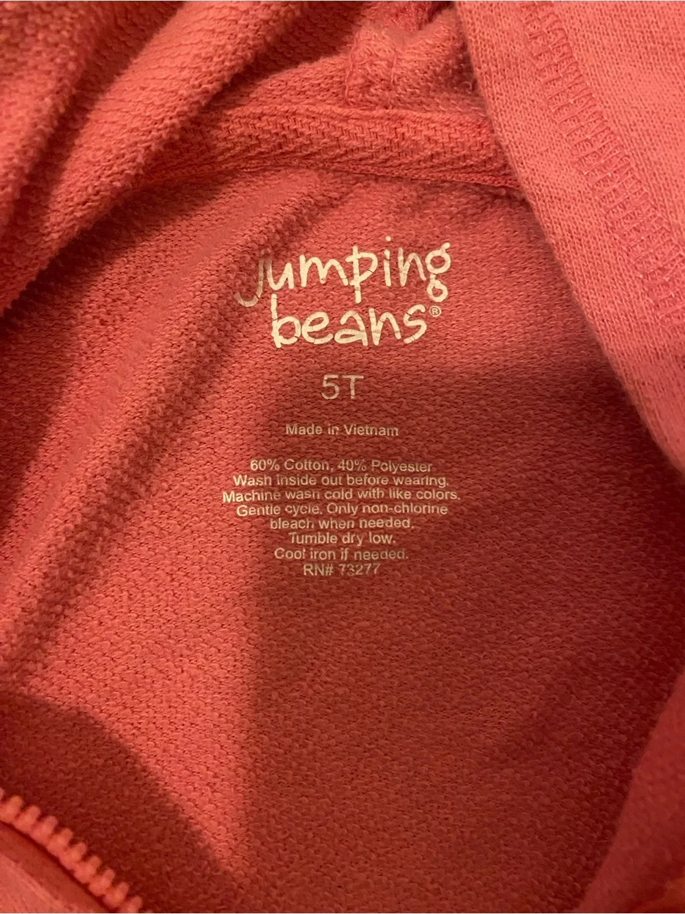 jumping beans Coral Pink Zip Hoodie for Kids